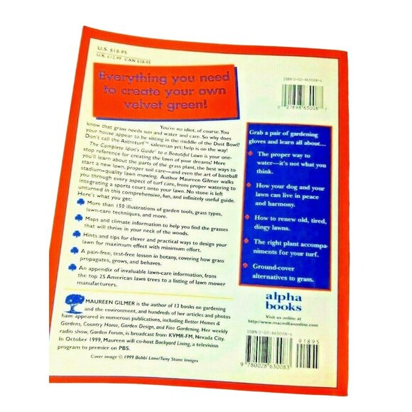 Complete Idiot's Guide to a Beautiful Lawn by Maureen Gilmer - Picture 2 of 2